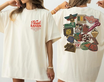 Camiseta de Noah Kahan, Camiseta Comfort Colors, Camiseta gráfica vintage, Merchandising de la gira The Great Divide, Camiseta de música indie folk, Camiseta unisex extragrande