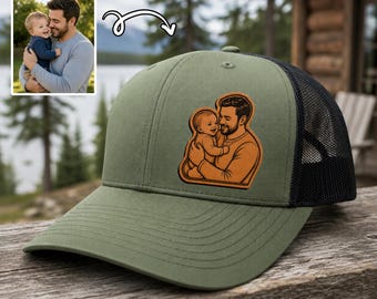 Gorras personalizadas con foto para papá, regalo personalizado del Día del Padre para papá, regalos del Día del Padre de parte de hijo e hija, regalo para él, recuerdo de papá