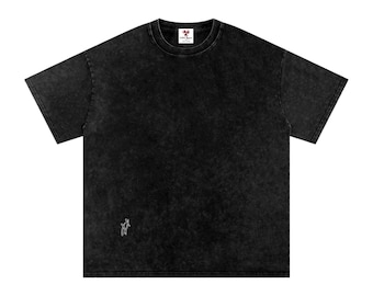 Snow Washed Oversized Cotton T-Shirt