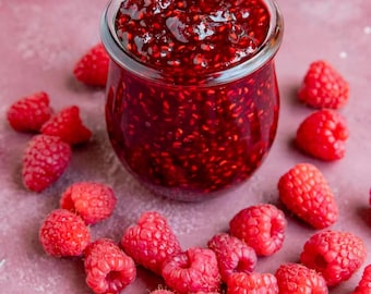 FRESH Home Made Raspberry  Jams  All Natural 4oz