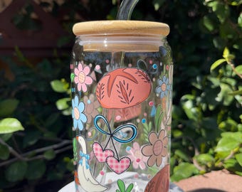 Sourdough Geese Glass Cup