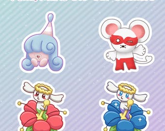 Pokemon & Paper Mario Die Cut-stickers
