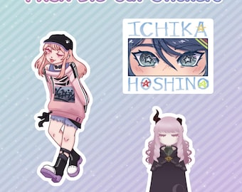 Project Sekai gestanste doorzichtige stickers
