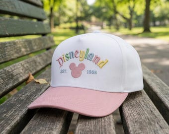 Gorra bordada de Mickey Mouse de Disneyland, gorra de béisbol Mickey Mouse EST 1955, gorra unisex de estilo retro vintage, un gran regalo de Disney World.