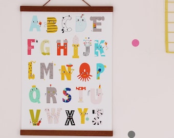 Happy Alphabet Poster