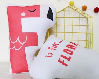 Happy Alphabet Personalised Cushion Pillow