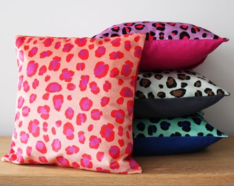 Leopard Print Velvet Cushion Pillow
