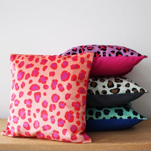 Leopard Print Velvet Cushion Pillow