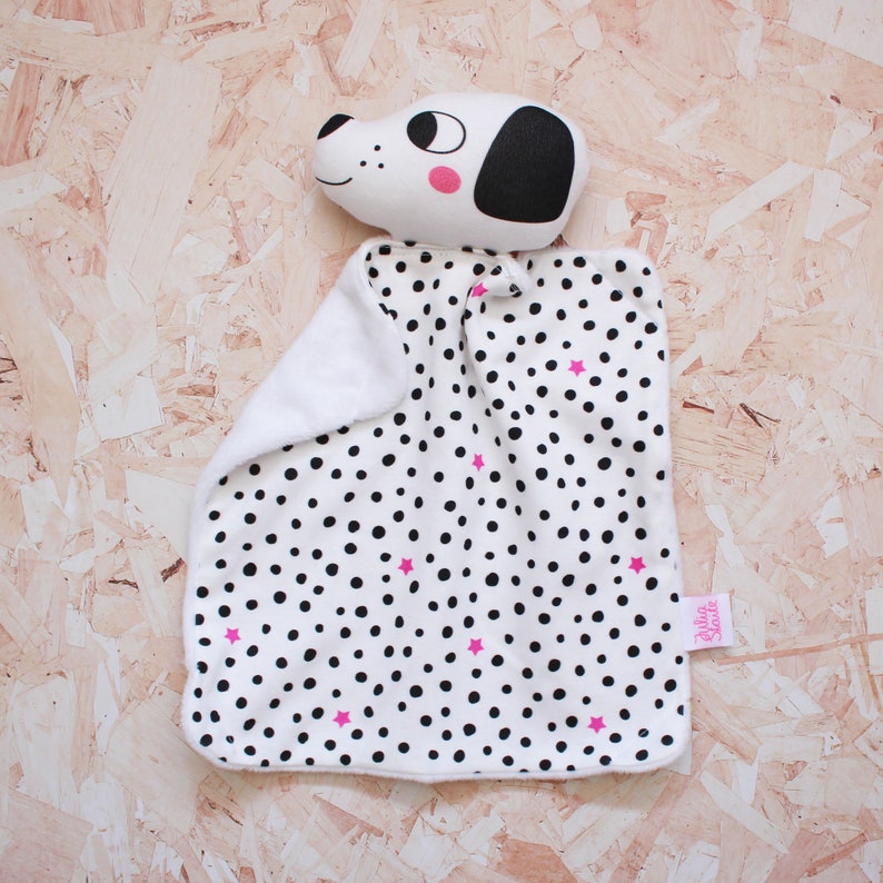 Dalmatian dog cuddly blankie toy image 2