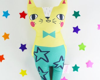 Cat Soft Toy - Confetti Cats Yellow Cat