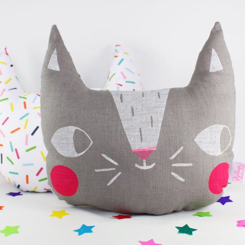 Cat Cushion Pillow Etsy