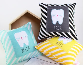 Personalised Tooth Pillow Cushion Tooth Fairy