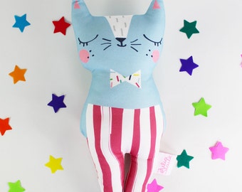 Cat Soft Toy - Confetti Cats Blue Cat Plush Doll