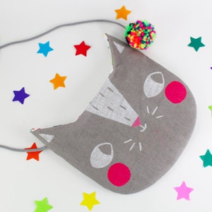 Cat Handbag / Purse Grey