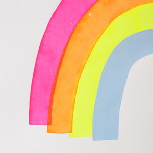 Rainbow print screen printed poster image 2