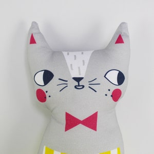 Cat Soft Toy Confetti Cats Grey Cat Plush Doll, kids gift, animal toy image 2