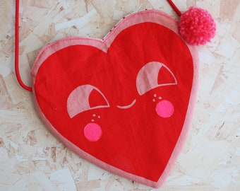 Heart Handbag Purse Kids Bag Valentines