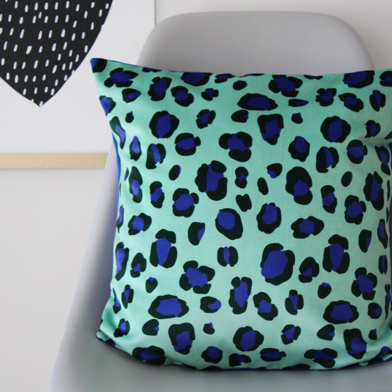 Leopard Print Velvet Cushion Pillow Etsy