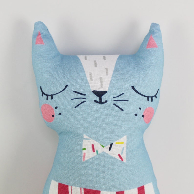 Cat Soft Toy Confetti Cats Blue Cat Plush Doll - Etsy UK