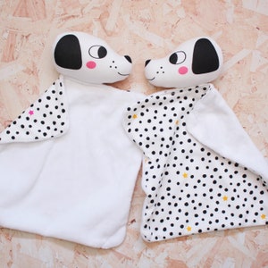 Doudou chien dalmatien, cadeau bébé