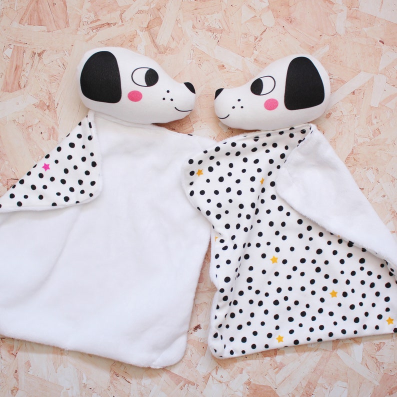 Dalmatian dog cuddly blankie toy image 1