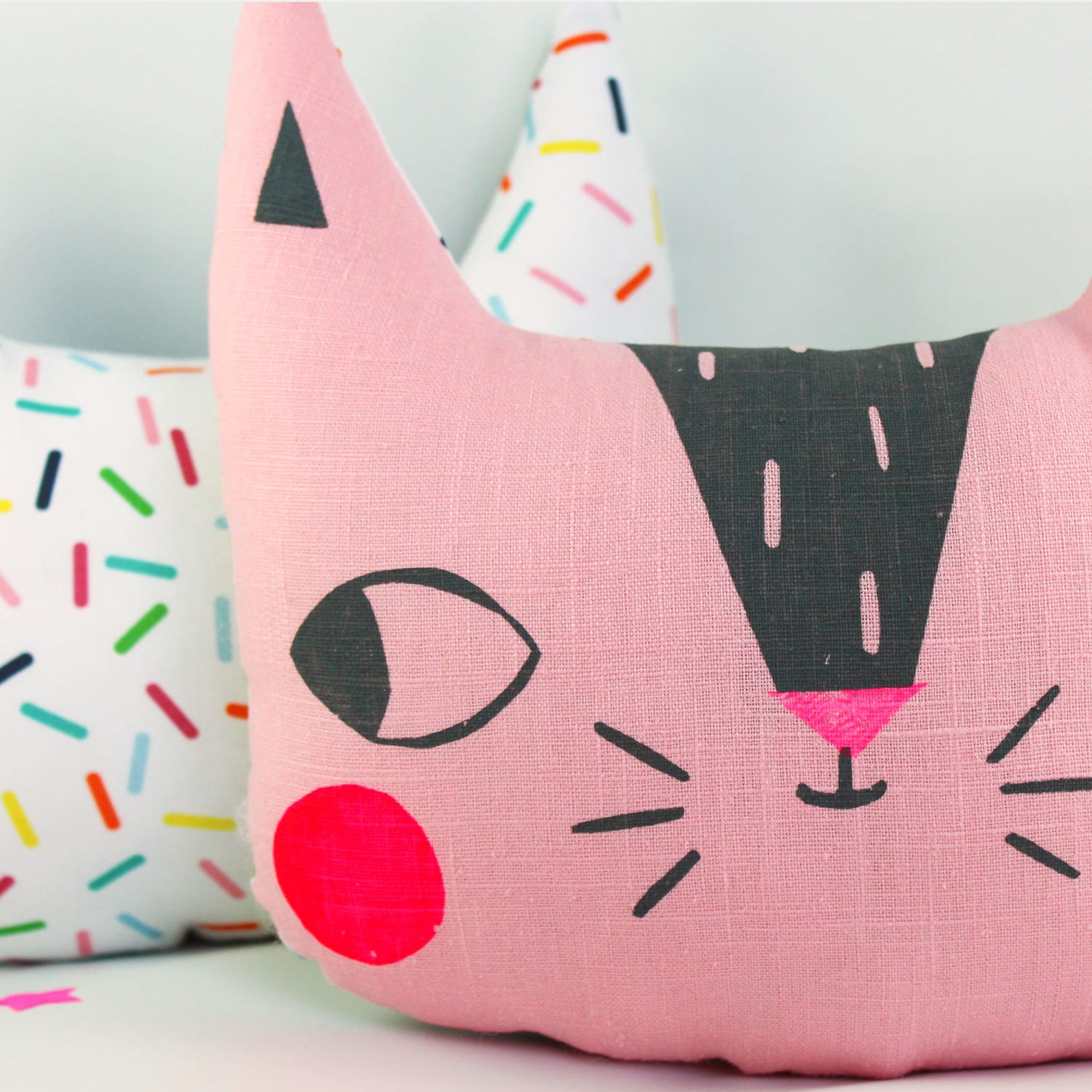 Cat Cushion Pillow Etsy