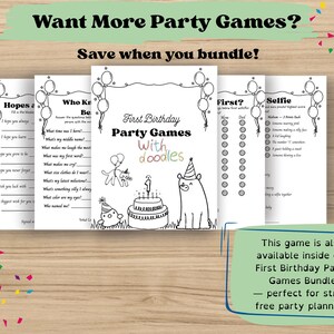 If you would like more party games, this first birthday game is also in my First Birthday Bundle Pack