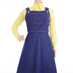 Vintage Denim Pinafore Dress - Etsy
