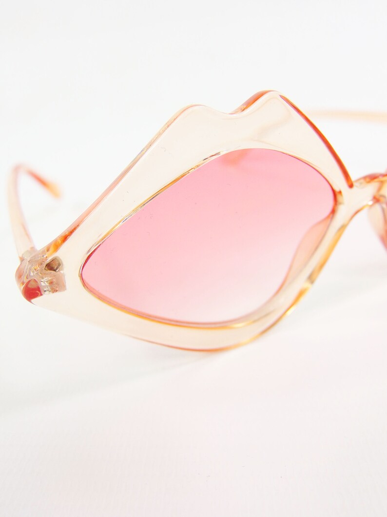70S Style Pop Art Retro Lip Shaped Novelty Sunglasses in Etsy UK