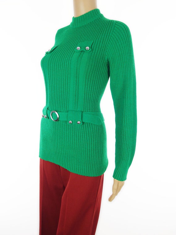 Ultra Mod Original 1960s Bright Emerald Green Thi… - image 3