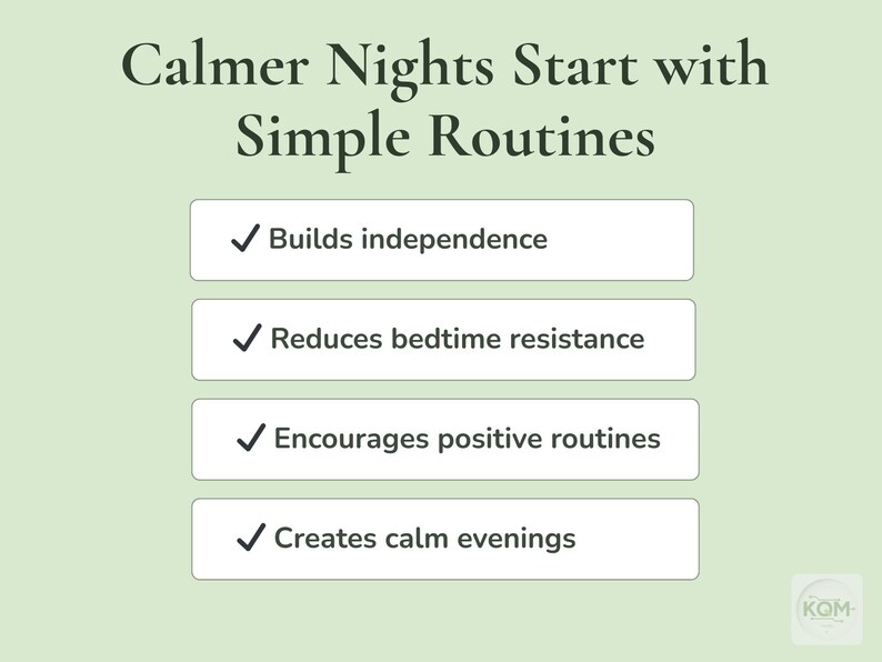 Positive Rouintes Toddler & Preschool Bedtime Routine Printable | Ages 2–6 | Calm Evening ...