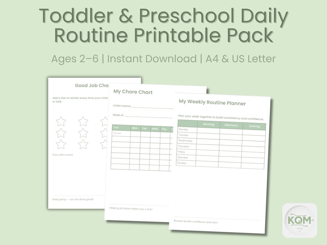 Typical Preschool Routine Toddler & Preschool Daily Routine Printable Pack (ages 2–6) - Etsy