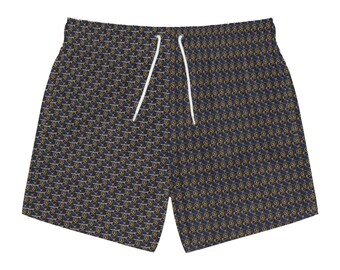 Nautical Anchor Pattern Swim Trunks | All-Over Print