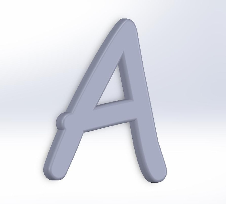 May include: A light gray, three-dimensional letter "A" against a white background. The letter has rounded edges and a smooth surface, with a slight shadow effect giving it depth. The design is simple and modern.