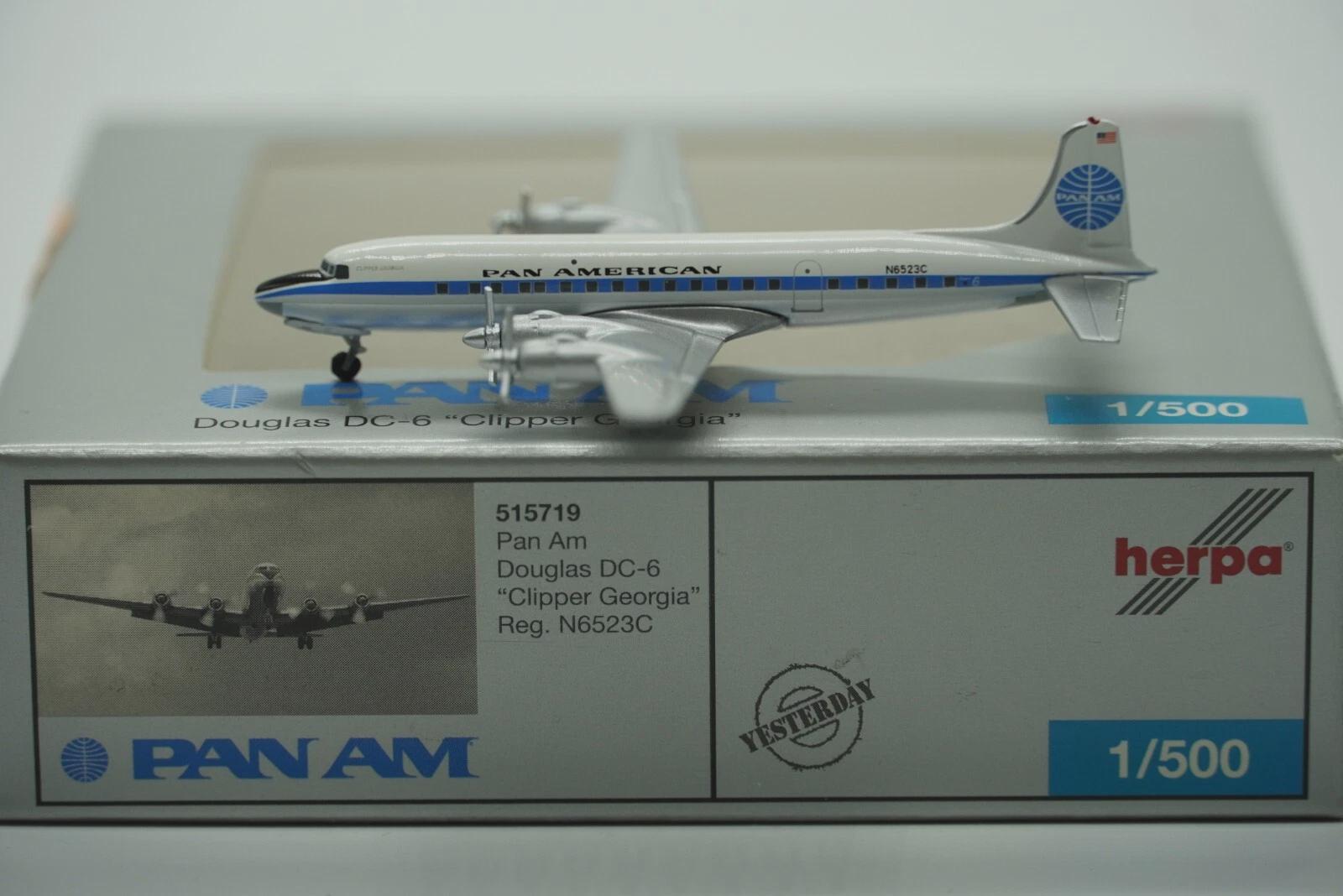 Douglas DC-6 Clipper Georgia - PAN AM Scale 1-500 Herpa Wings - Etsy