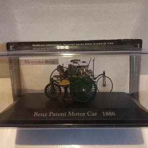 ミニカー 1/43 Benz Patent Motorwagen 1886 Benz Patent Motor Car - 1886 Scale 1:43 - Etsy