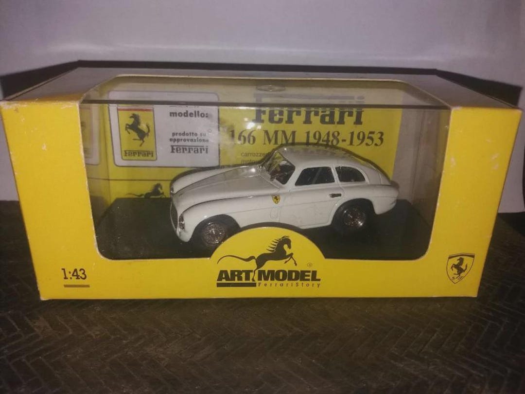 Ferrari 166 MM 1948-1953 White Scale 1:43 Art Model - Etsy