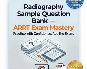 2025-2026 ARRT Fragenbank | 1750+ Fragen (interaktiv) | Rad Tech Register Test PDF