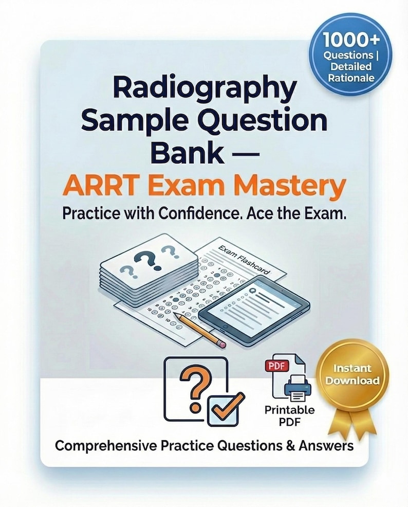 2025-2026 ARRT Question Bank | 1750+ Questions (interactive) | Rad Tech ...