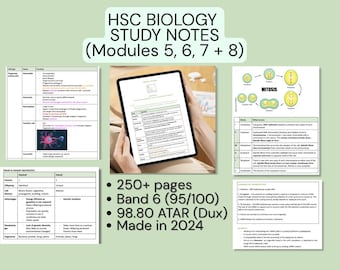 HSC Biology Study Notes (Module 5, 6, 7 and 8)