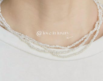 Baroque Freshwater Pearl Necklace | Minimalist Bridal Jewelry