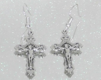 Silver Rosary Earrings Catholic Jewelry Christmas Gift from Italy Beautiful