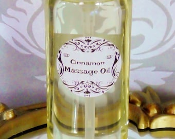 Cinnamon Massage Oil All Natural Formula Bachelorette Party Gift Wedding Honeymoon Romantic Gift
