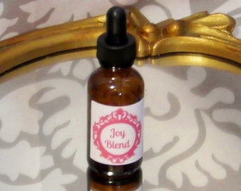 Joy Blend Essential Oil in Amber Glass Dropper Bottle 1 ounce or half ounce Aromatherapy Girlfriend Gift Christmas Birthday