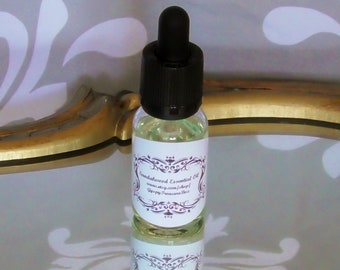 Sandalwood Essential Oil Glass Bottle with Euro Dropper Aromatherapy Natural Spa Boutique Gift