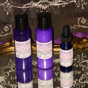 Sample Size Mermaid Secret Long Thick Hair Shampoo and Conditioner and Hair Growth Oil
