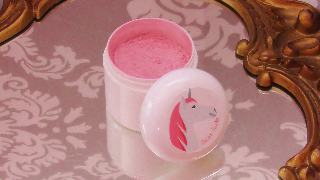 Unicorn Powder Pink Shimmer Body Powder Novelty Cosmetic Cute Etsy