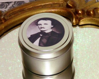 Edgar Allen Poe Soy Candle Halloween Decor Haunted House Spooky Candles