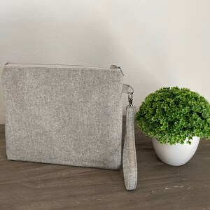 Cartera de mano/plateada y forro plateado