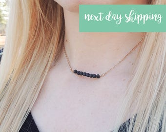 Aromatherapy Necklace Lava Stone Diffuser Necklace Essential Oil Diffuser Necklace Aromatherapy Jewelry Minimalist Necklace Mothers Day Gift